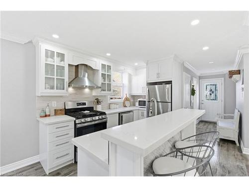 89 Erin Avenue, Hamilton, ON - Indoor Photo Showing Kitchen With Stainless Steel Kitchen With Upgraded Kitchen