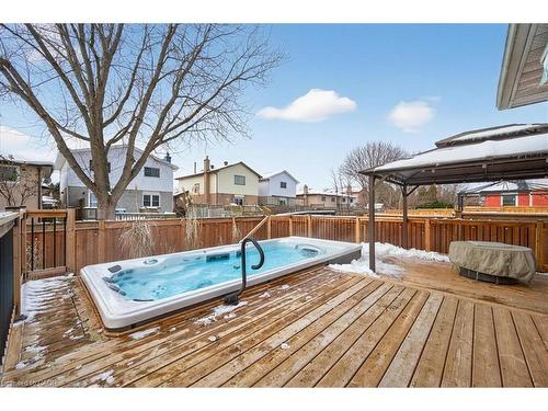 71 Royaledge Way, Hamilton, ON - Outdoor With Above Ground Pool With Deck Patio Veranda