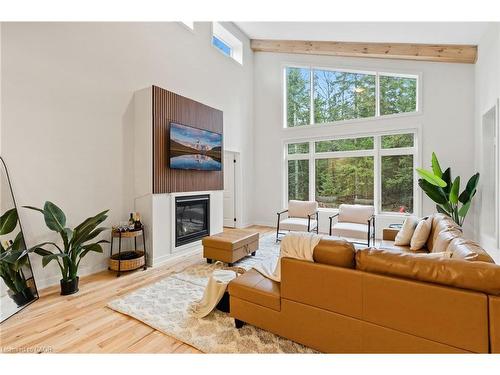 1049 Greensview Drive, Huntsville, ON - Indoor Photo Showing Living Room With Fireplace