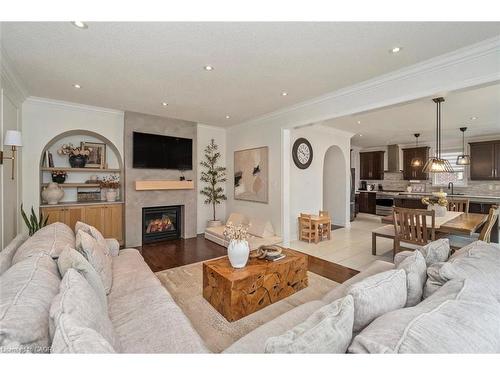 30 Danfield Court, Brampton, ON - Indoor Photo Showing Living Room With Fireplace
