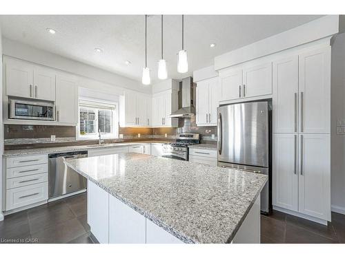 249 Buttonbush Street, Waterloo, ON - Indoor Photo Showing Kitchen With Stainless Steel Kitchen With Double Sink With Upgraded Kitchen