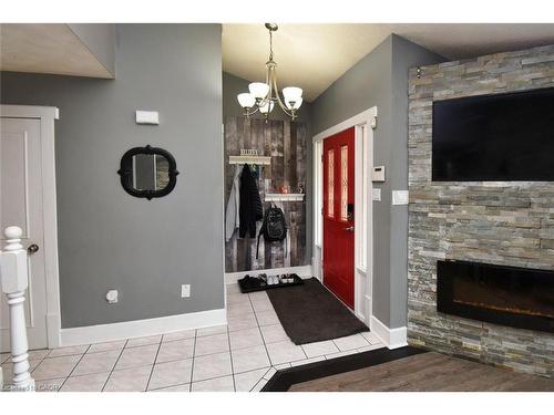 448 Acadia Drive, Hamilton, ON - Indoor With Fireplace
