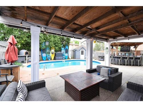 448 Acadia Drive, Hamilton, ON - Outdoor With In Ground Pool With Deck Patio Veranda With Exterior