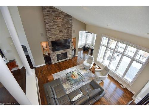 116 Grindstone Way, Hamilton, ON - Indoor Photo Showing Living Room With Fireplace