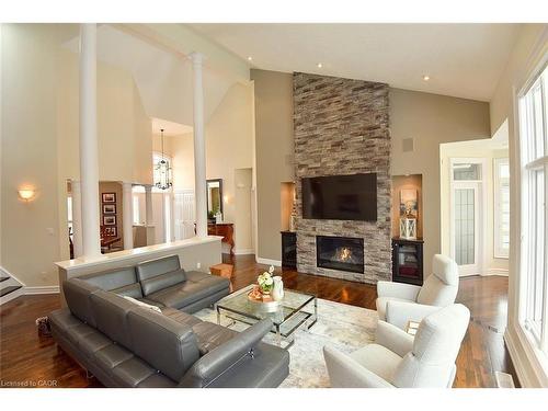 116 Grindstone Way, Hamilton, ON - Indoor Photo Showing Living Room With Fireplace