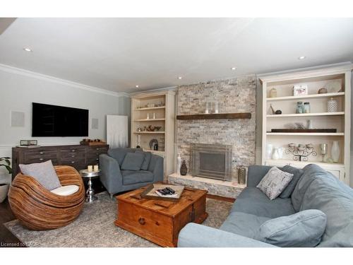 263 Princess Royal Court, Oakville, ON - Indoor Photo Showing Living Room With Fireplace