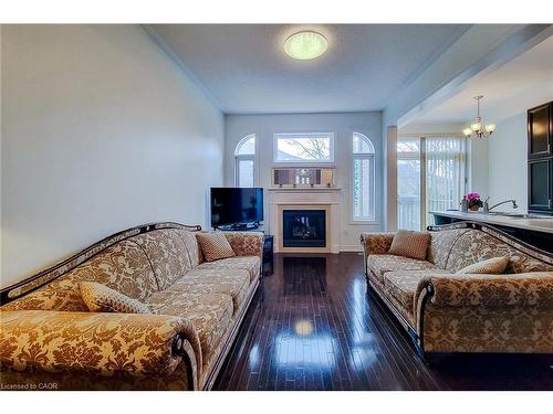 3362 Whilabout Terrace, Oakville, ON - Indoor Photo Showing Living Room With Fireplace