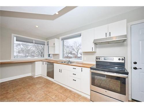 Upper-229 East 13Th Street, Hamilton, ON - Indoor Photo Showing Kitchen With Double Sink