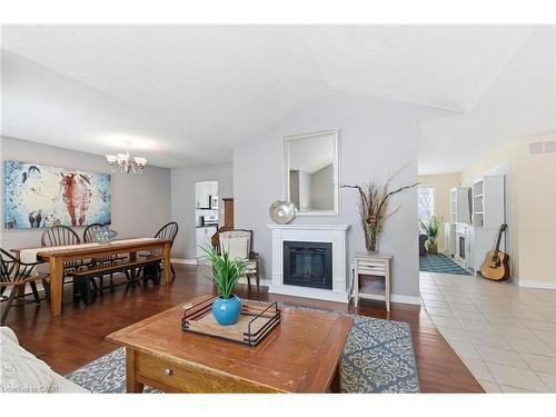 65 Thistlemoor Drive, Caledonia, ON - Indoor Photo Showing Living Room With Fireplace