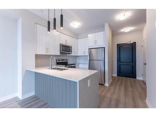104-120 Springvalley Crescent, Hamilton, ON - Indoor Photo Showing Kitchen With Stainless Steel Kitchen With Double Sink With Upgraded Kitchen
