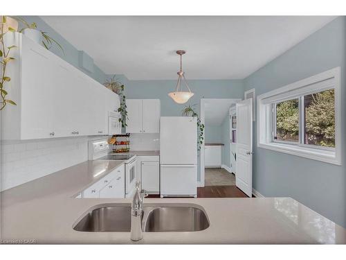 22 Liberty Street, Hamilton, ON - Indoor Photo Showing Kitchen With Double Sink