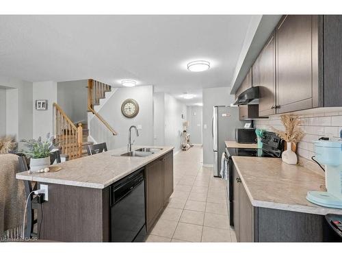 105 Thompson Road, Caledonia, ON - Indoor Photo Showing Kitchen With Double Sink