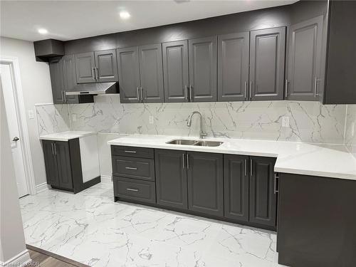 Basement-245 Broadacre Drive, Kitchener, ON - Indoor Photo Showing Kitchen With Double Sink
