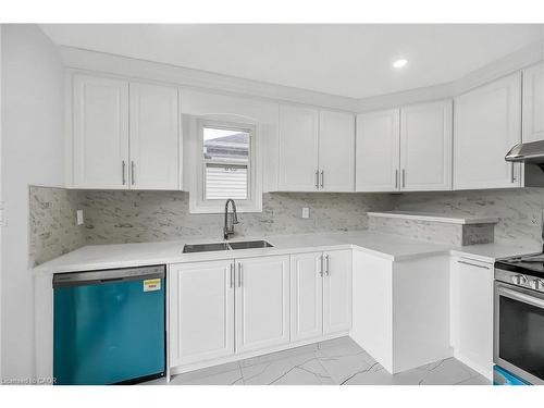 220 Grenfell Street, Hamilton, ON - Indoor Photo Showing Kitchen With Double Sink