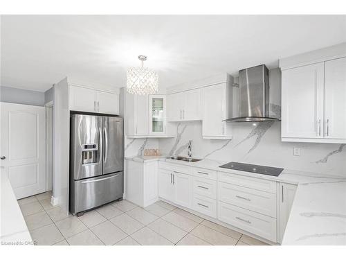 33 Alderney Avenue, Hamilton, ON - Indoor Photo Showing Kitchen With Double Sink