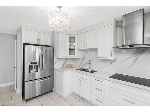 33 Alderney Avenue, Hamilton, ON - Indoor Photo Showing Kitchen With Double Sink