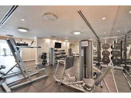 1111-225 Webb Drive, Mississauga, ON - Indoor Photo Showing Gym Room