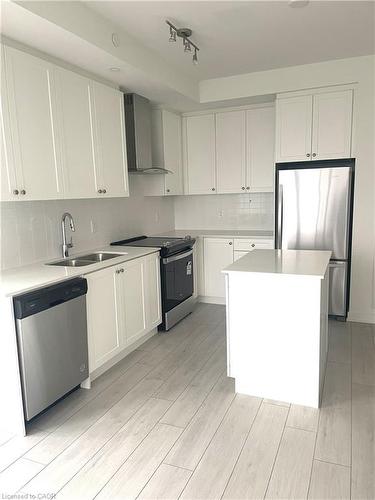 808-55 Duke Street W, Kitchener, ON - Indoor Photo Showing Kitchen With Double Sink