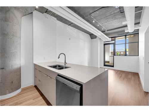 221-120 Huron Street, Guelph, ON - Indoor Photo Showing Kitchen With Double Sink