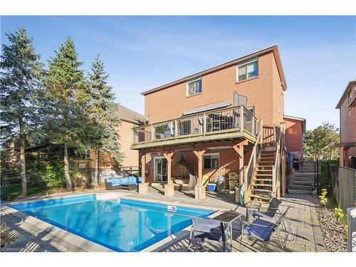7 Birchway Place, Acton, ON - Outdoor With In Ground Pool With Deck Patio Veranda