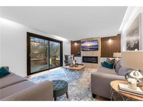 4344 No 1 Side Road, Burlington, ON - Indoor Photo Showing Living Room With Fireplace