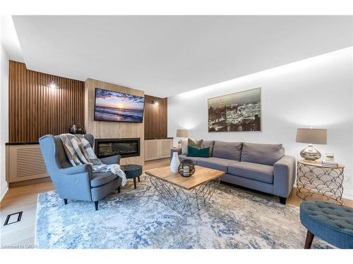 4344 No 1 Side Road, Burlington, ON - Indoor Photo Showing Living Room With Fireplace