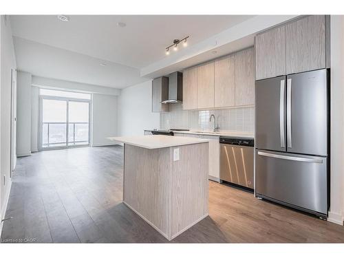 2203-55 Duke Street, Kitchener, ON - Indoor Photo Showing Kitchen With Stainless Steel Kitchen