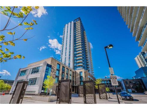 2203-55 Duke Street, Kitchener, ON - Outdoor With Facade