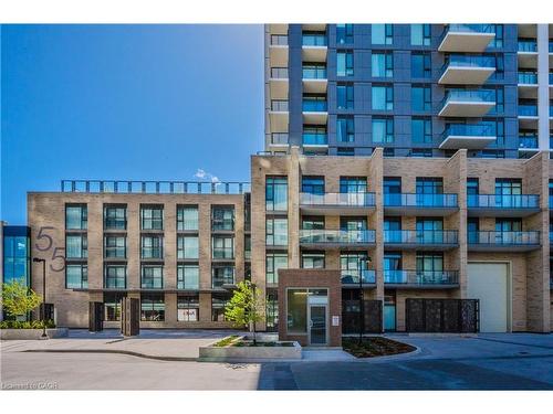 2203-55 Duke Street, Kitchener, ON - Outdoor With Facade