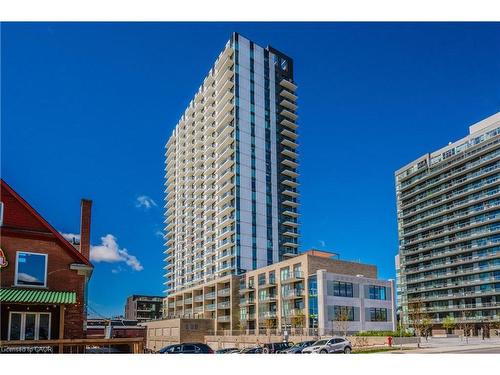 2203-55 Duke Street, Kitchener, ON - Outdoor With Facade