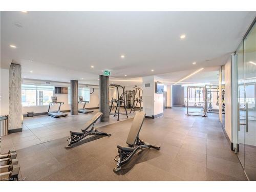 2203-55 Duke Street, Kitchener, ON - Indoor Photo Showing Gym Room