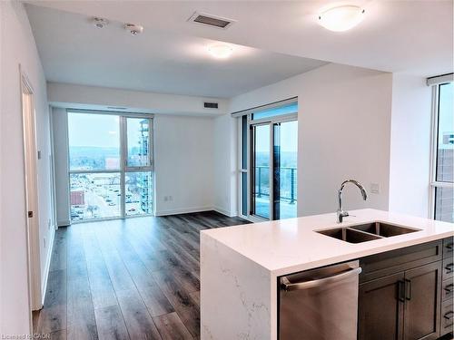1202-2007 James Street, Burlington, ON - Indoor Photo Showing Kitchen With Double Sink