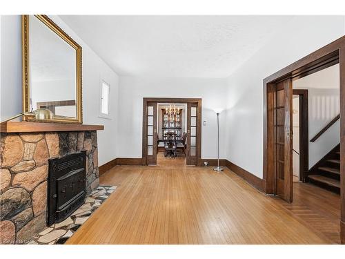 110 Houghton Avenue S, Hamilton, ON - Indoor With Fireplace
