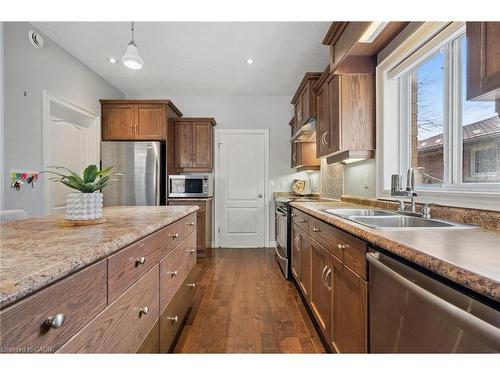 60A Eastview Road, Guelph, ON - Indoor Photo Showing Kitchen With Double Sink