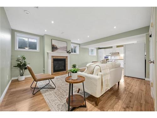 60A Eastview Road, Guelph, ON - Indoor Photo Showing Living Room With Fireplace
