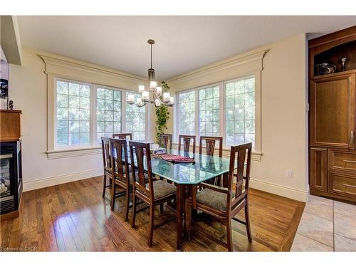 431 Deer Ridge Drive, Kitchener, ON - Indoor Photo Showing Dining Room With Fireplace