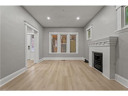 88 Gage Avenue S, Hamilton, ON - Indoor With Fireplace