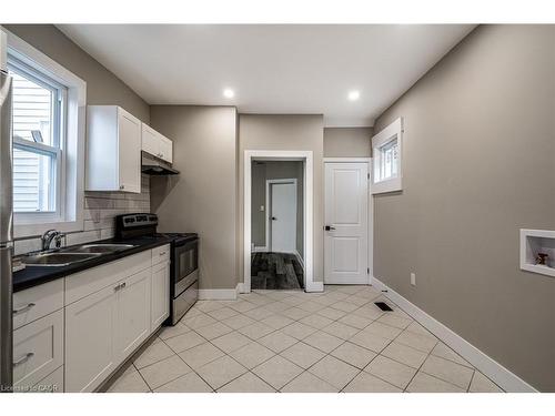 100 Sherman Avenue N, Hamilton, ON - Indoor Photo Showing Kitchen With Double Sink
