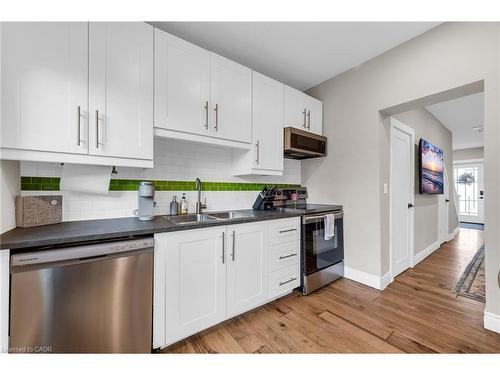 373 Emerald Street N, Hamilton, ON - Indoor Photo Showing Kitchen With Double Sink