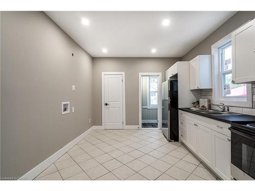 100 Sherman Avenue N, Hamilton, ON - Indoor Photo Showing Kitchen With Double Sink