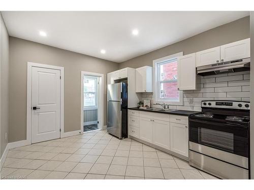100 Sherman Avenue N, Hamilton, ON - Indoor Photo Showing Kitchen With Double Sink
