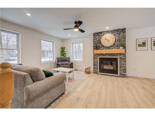 1206 Middleton N Walsingham Twnline Townline, South Middleton, ON - Indoor Photo Showing Living Room With Fireplace