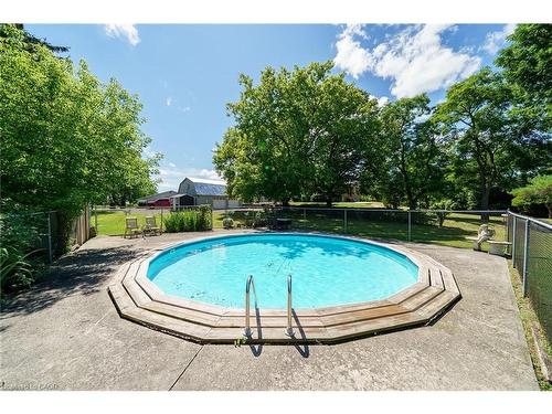 226 Carluke Road E, Ancaster, ON - Outdoor With Above Ground Pool With Backyard