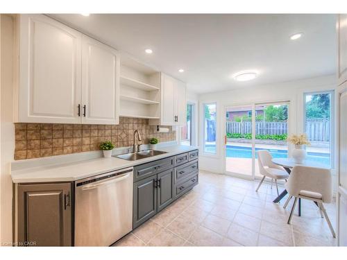 243 Highview Drive, Kitchener, ON - Indoor Photo Showing Kitchen With Double Sink