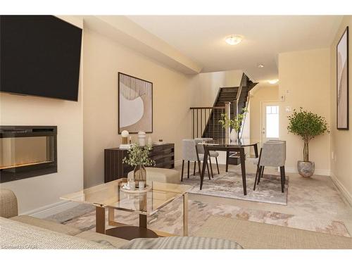3092 Michelangelo Road, Burlington, ON - Indoor Photo Showing Living Room With Fireplace