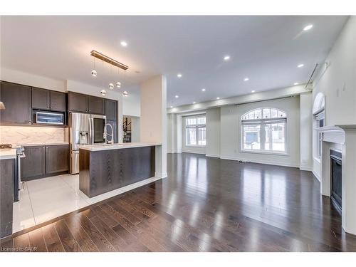 3130 Goodyear Road, Burlington, ON - Indoor Photo Showing Kitchen With Fireplace With Upgraded Kitchen