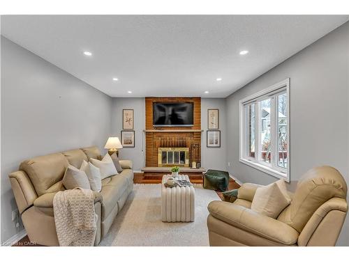72 Hilborn Avenue, Cambridge, ON - Indoor Photo Showing Living Room With Fireplace