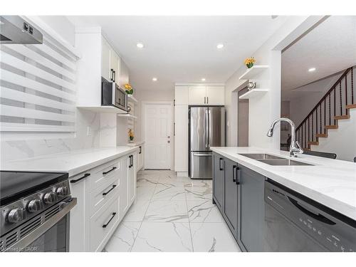 27 Woodsview Avenue, Toronto, ON - Indoor Photo Showing Kitchen With Stainless Steel Kitchen With Double Sink With Upgraded Kitchen