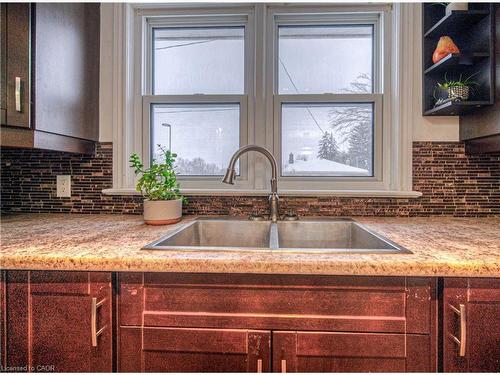 60 Dudhope Avenue, Cambridge, ON - Indoor Photo Showing Kitchen With Double Sink