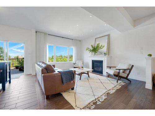 160 Freure Drive, Cambridge, ON - Indoor Photo Showing Living Room With Fireplace